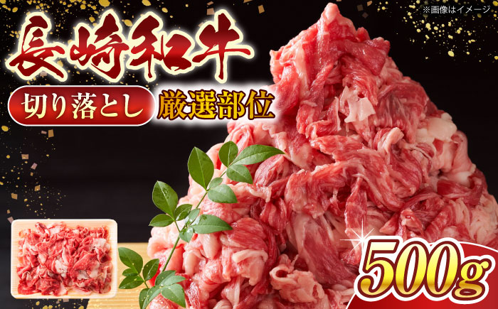 【A4〜A5】長崎和牛切り落とし　500g【株式会社 MEAT PLUS】 [QBS005]