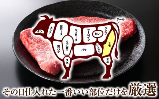 【全12回定期便】【A4〜A5】長崎和牛モモステーキ　約1kg（100g×10p）【株式会社 MEAT PLUS】 [QBS110]