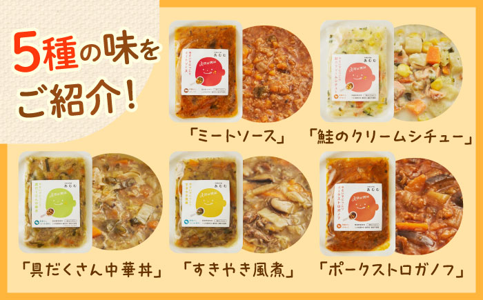 【全12回定期便】冷凍幼児食あむむ5食セット [QBX005]