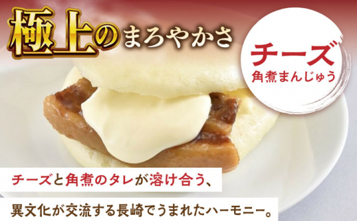 【全6回定期便】角煮まんじゅう三種食べくらべセット(長崎角煮まんじゅう×4・大とろ角煮まんじゅう×2・チーズ角煮まんじゅう×2)【株式会社岩崎食品】 [QBR044]