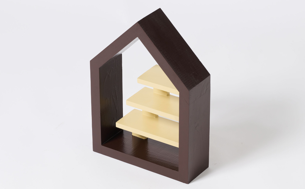 ディテール（ディスプレイラック）1個 ラック 卓上 シェルフ 木製 小物 ハンドメイド インテリア 台座 雑貨 玄関 リビング