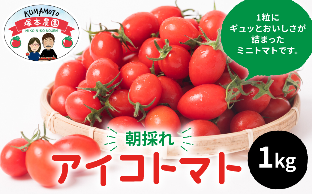 産地直送 八代産 アイコトマト 1kg ミニトマト 熊本県産|JALふるさと