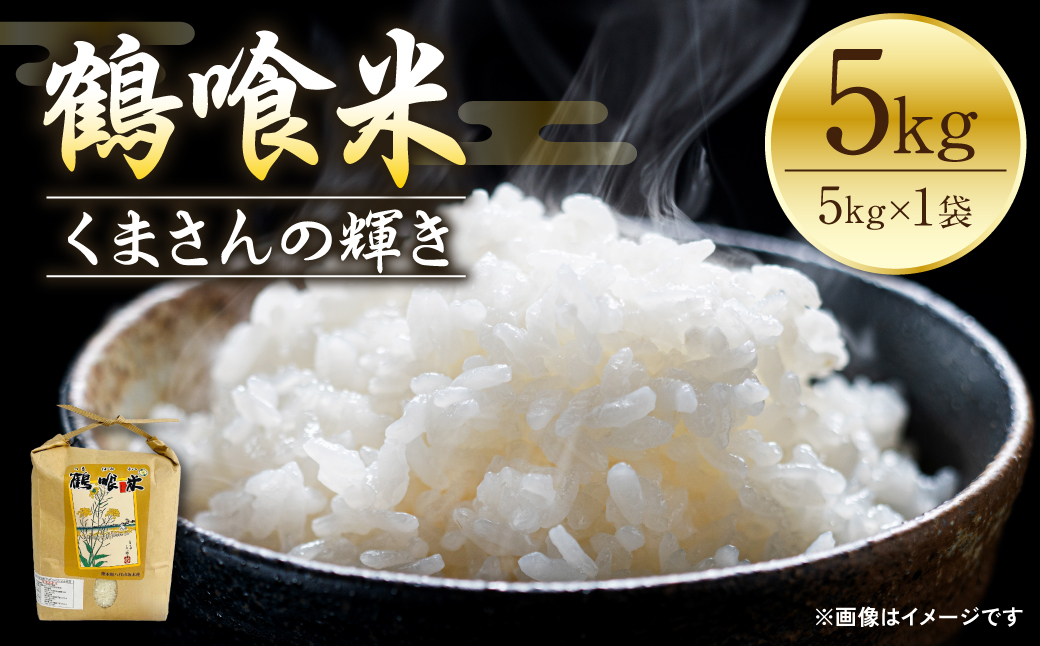 《令和7年産》 鶴喰米 精米5kg くまさんの輝き 米 精米 白米 熊本県産 国産 