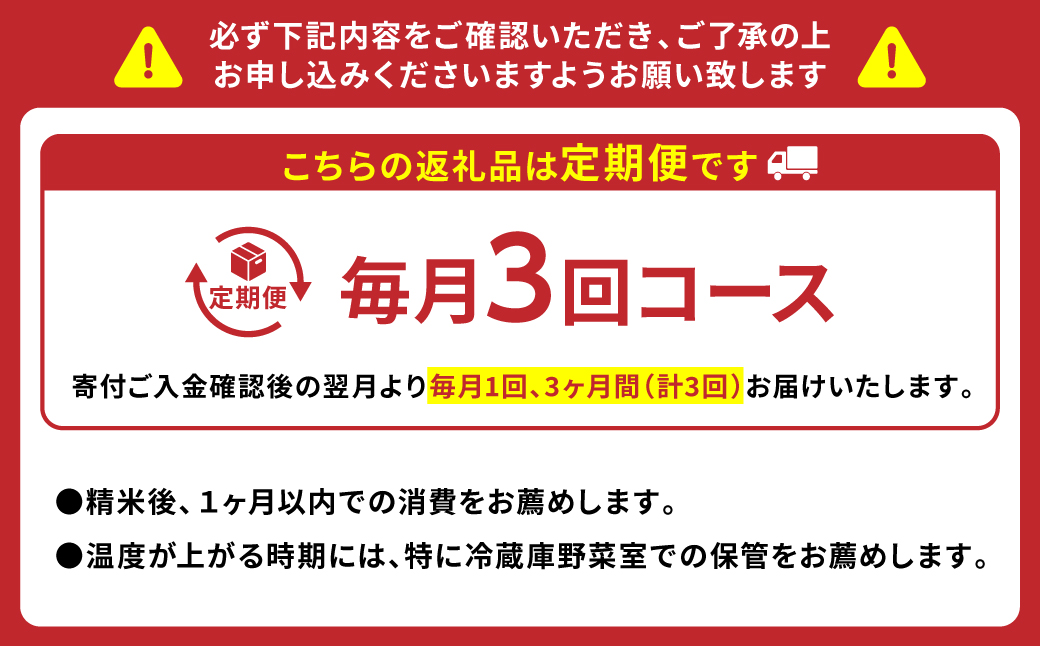 先行予約】【定期便3回】 鶴喰米 5kg くまさんの輝き【2023年10月中旬