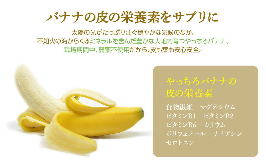 バナナの皮 サプリメント 72g×2袋