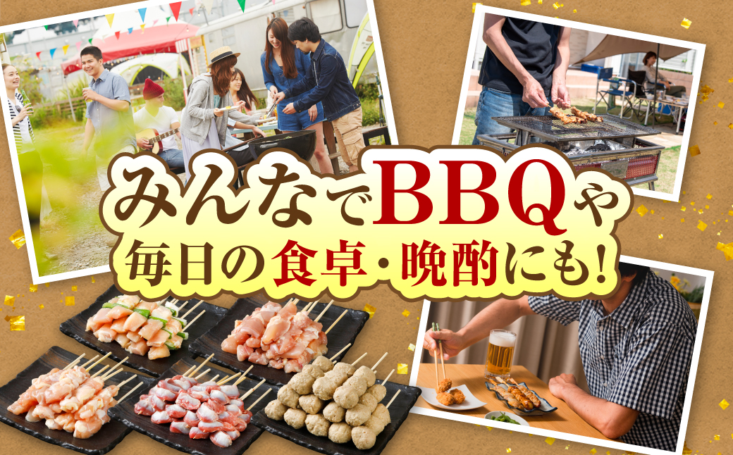 やきとり5種 30本セット お試しサイズ！ 国産 鶏肉 串 九州産 冷凍 小分け ねぎま とろ もも 砂肝 つくね