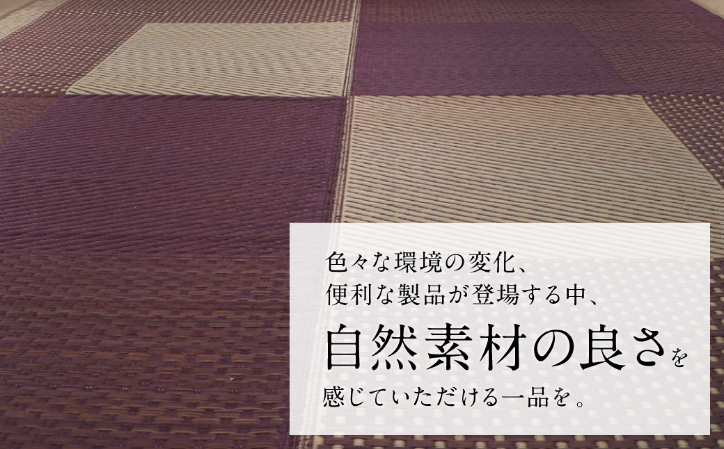 熊本県八代市産のい草を使って織り上げたラグ『DXモーニング』(サイズ：191cm×250cm)(カラー：ベージュ) 国産 イグサ 茣蓙 ござ ラグ カーペット 絨毯 マット 織物 敷き物 インテリア