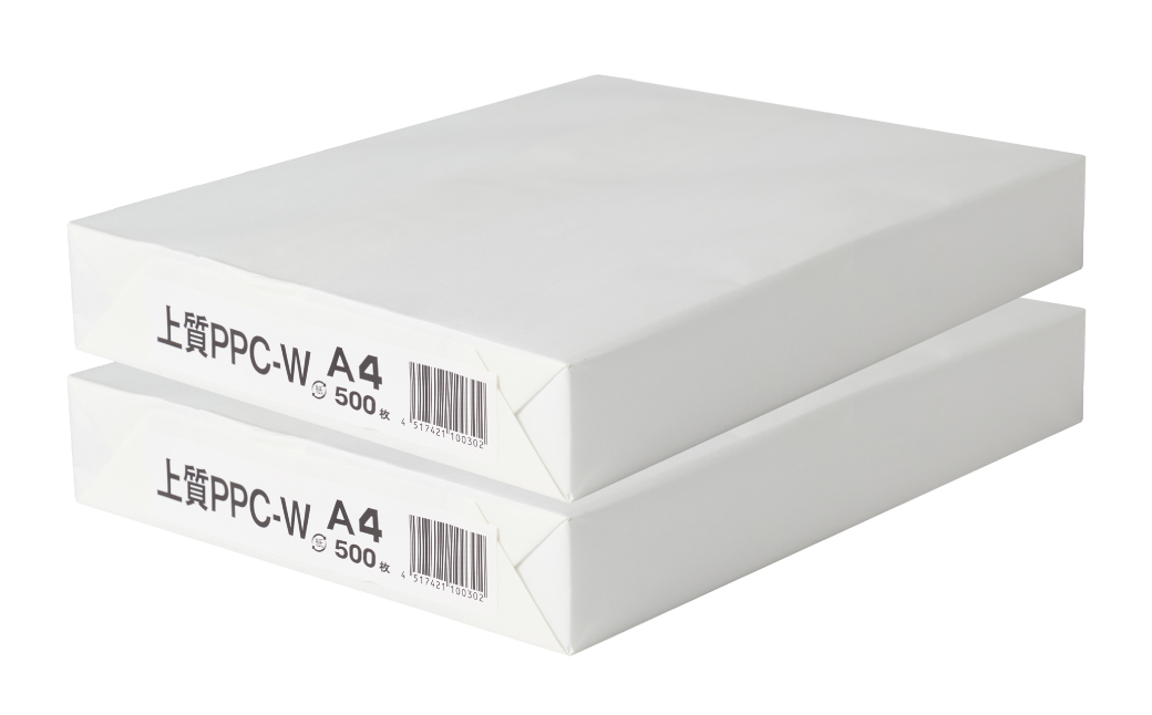 æ¥æ¬è£œçŽ äžè³ªPPC-W A4ã³ããŒçšçŽ 1000æïŒ500æx2ããã¯ïŒ äžè³ªçŽ çœè² äºåçšå ã³ããŒæ© è€åæ©