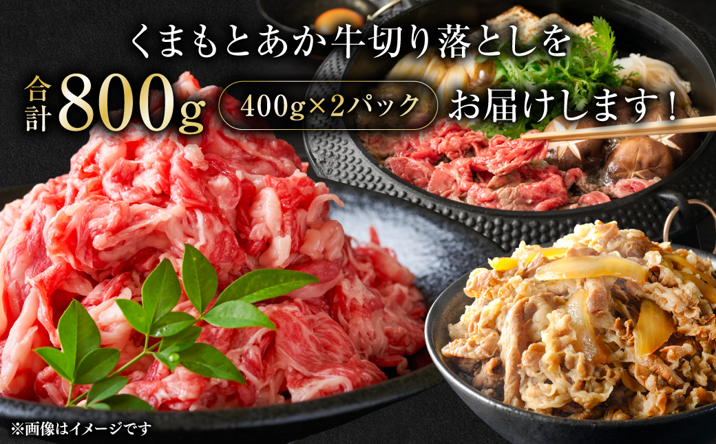 熊本県産 GI認証取得 くまもとあか牛 切り落とし 合計800g 牛肉 あか牛 肉 切り落とし 炒め物 おかず お取り寄せ グルメ 小分け パック 冷凍