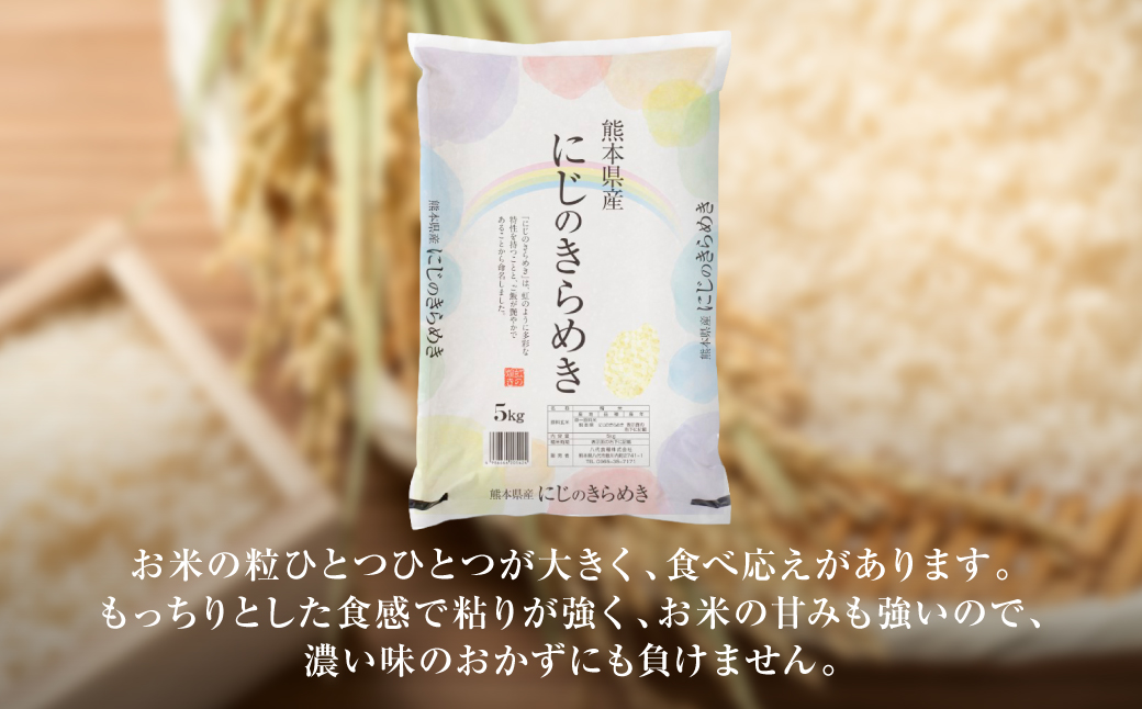 【令和7年産】  熊本県産 にじのきらめき10kg（5kg×2袋） 米 お米 精米 白米 ごはん ご飯 熊本