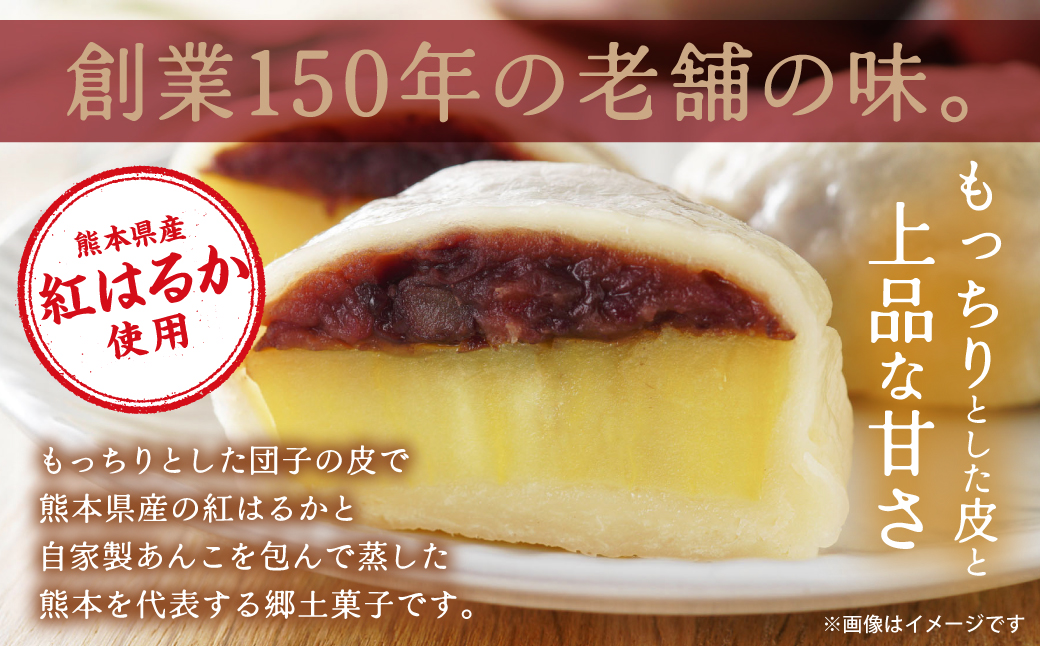 いきなり団子10個詰 団子 紅はるか さつまいも 自家製 あんこ スイーツ おやつ 和菓子 冷凍 老舗 郷土料理 熊本県 八代市