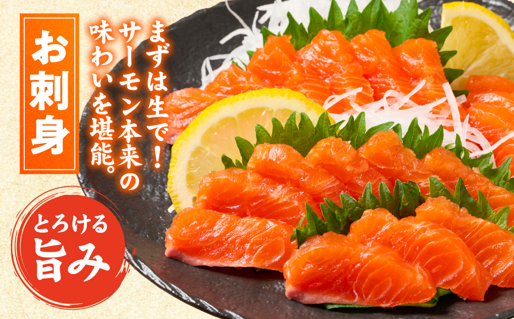 八代 教室育ちサーモン フィレ800g以上 サーモン 刺身 鮭 生食 魚 冷凍 海鮮 さけ サケ シャケ 熊本県 八代市