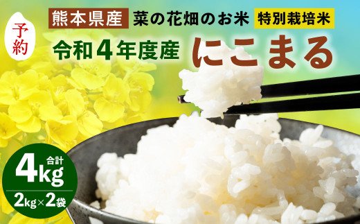 【先行予約】菜の花畑のお米「特別栽培米」2kg×2袋 合計4kg 米