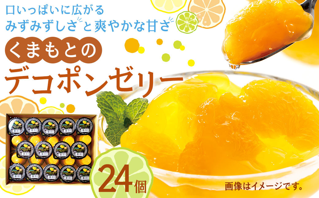 くまもとのデコポンゼリー 130g×24個 デコポン ゼリー 果物 柑橘 フルーツ