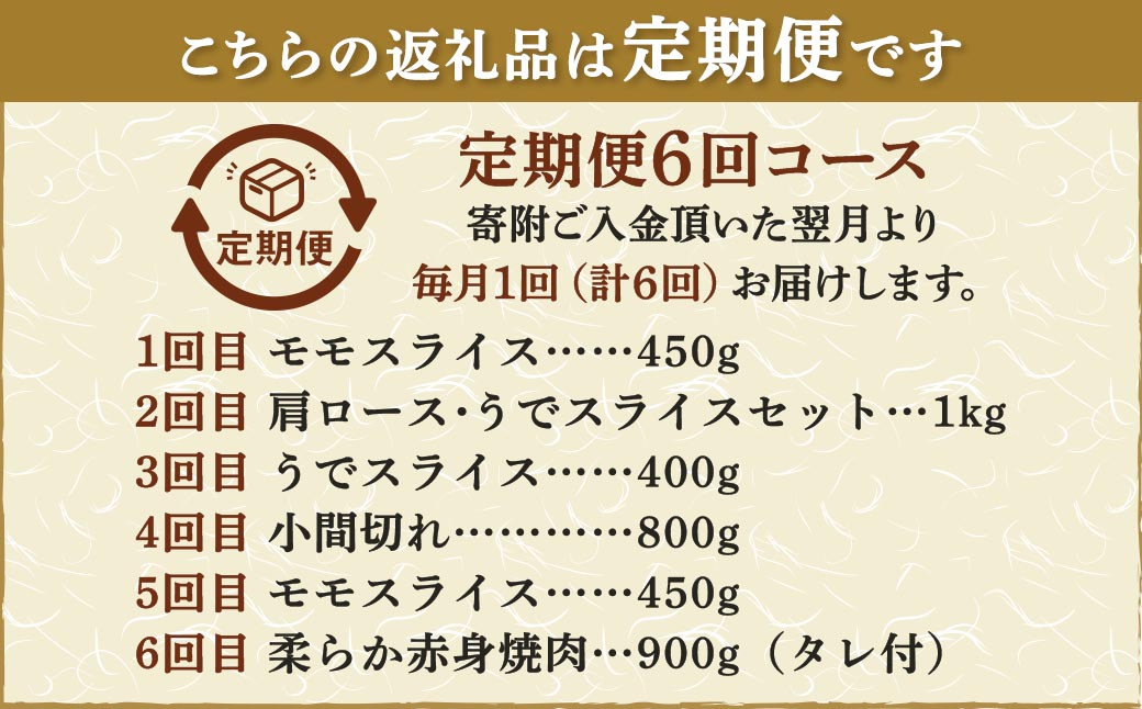 【6ヶ月定期便】 熊本県産 A5等級 黒毛和牛 和王 食べ比べ 合計約4kg 牛肉 セット