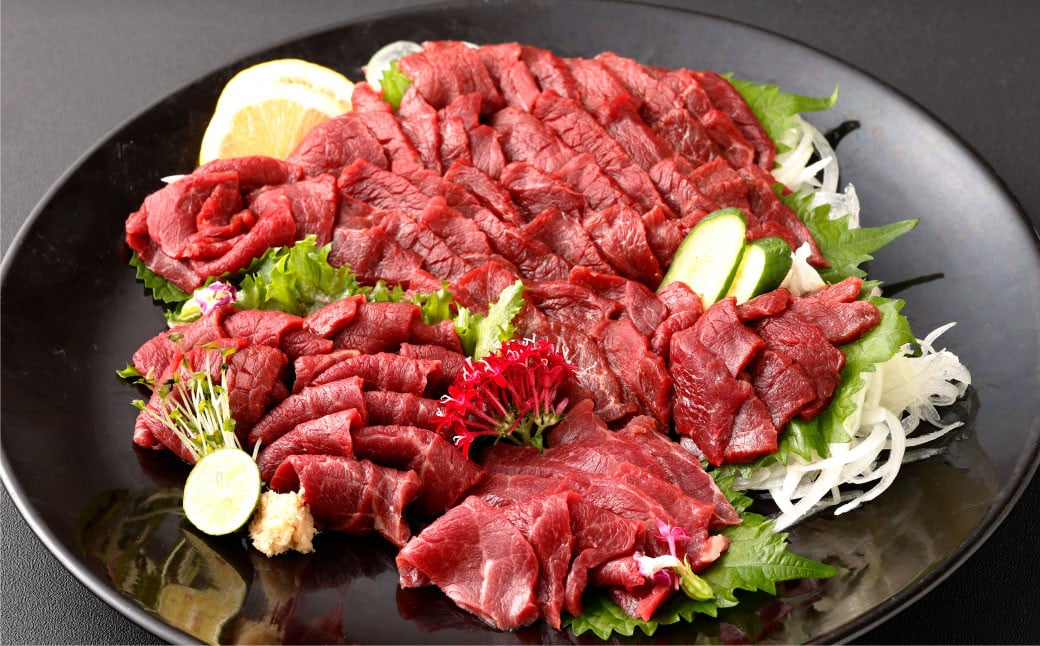 【フジチク ふじ馬刺し】カット不要！切れてる馬刺し！50g×10人前 合計500g 赤身 馬肉 スライス 馬刺し 熊本県