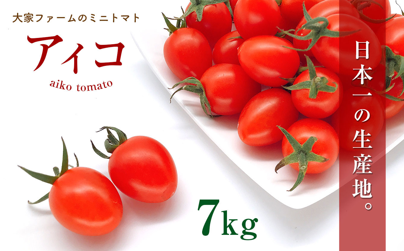 『大家ファーム』のミニトマト アイコ 3.5kg×2箱