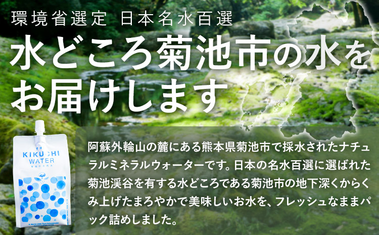THE KIKUCHI WATER 500ml×30本 定期便 3回 水 飲料水 ミネラルウォーター シリカ 飲料《お申し込み月の翌月から出荷開始》天然水 飲料水 ミネラルウォーター シリカ含有 アルミパウチ パウチ 国産 九州産 熊本県産 菊池市産 送料無料---037-0901---