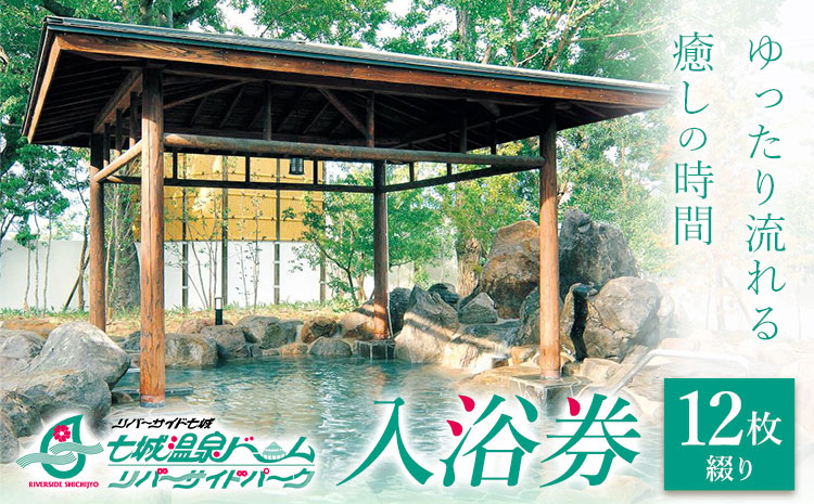温泉 七城温泉ドーム 入浴券12枚綴り《30日以内に出荷予定(土日祝除く)》入浴券 チケット 温泉 熊本県 菊池市 七城温泉ドーム 送料無料