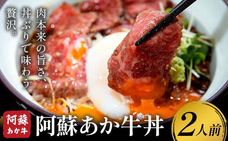 あか牛 阿蘇あか牛丼セット 2人前 株式会社LARKS《30日以内に出荷予定(土日祝除く)》肉 牛肉 あか牛 丼 ローストビーフ 冷凍 贈り物 送料無料