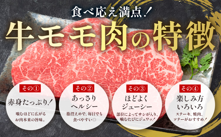 モモ ミニ ステーキ 350g 有限会社中田精肉店舗 《45日以内に出荷予定(土日祝除く)》 熊本県 菊池市 モモ ステーキ お肉 和牛 黒毛和牛 熊本県産 九州産 国産