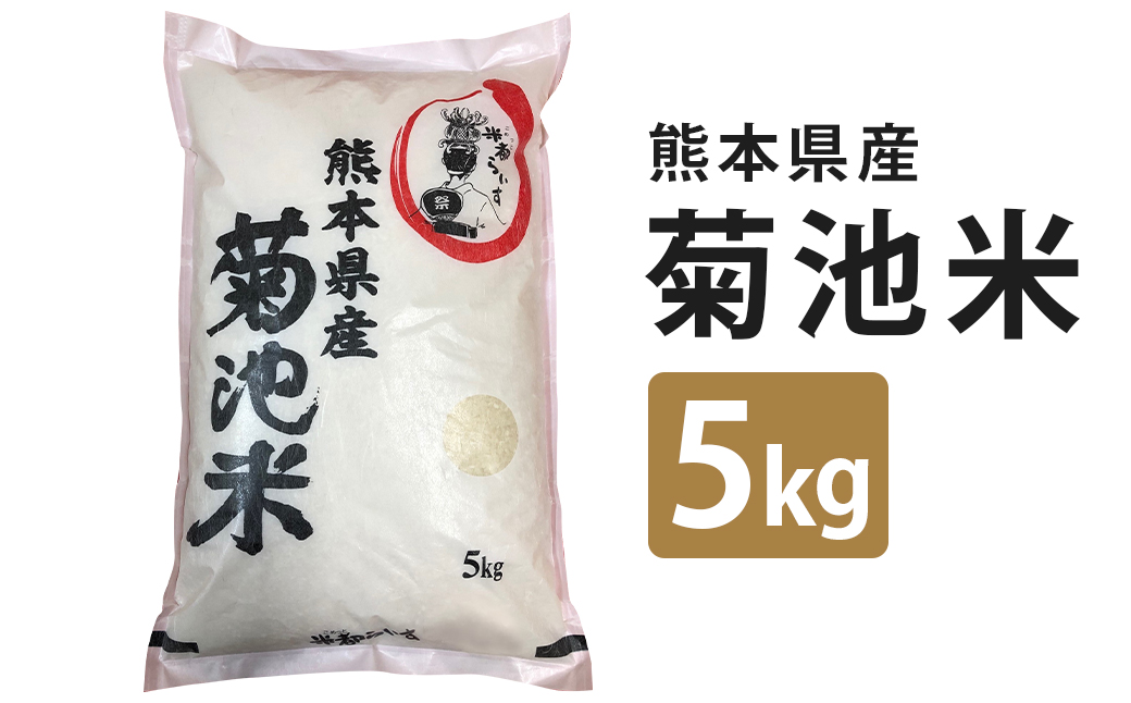 菊池米 5kg 令和5年産
