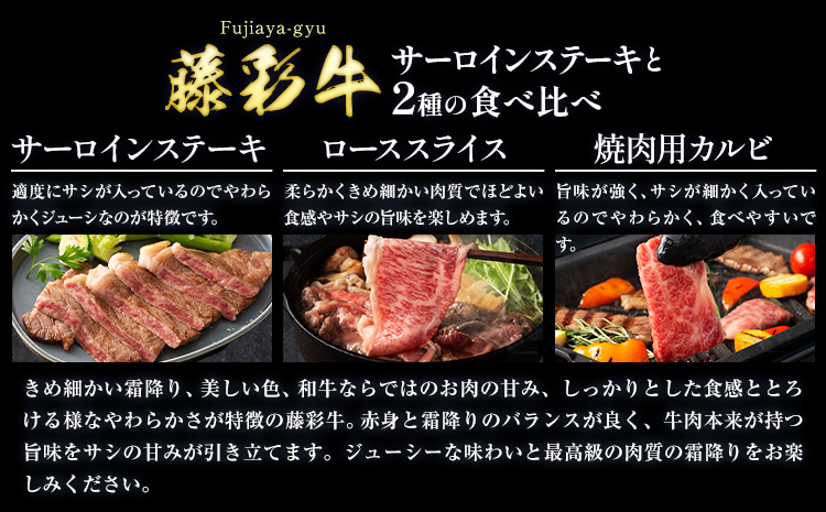 肉 藤彩牛 食べ比べ サーロイン ステーキ バラ カルビ ロース 計 700g 亀井通産株式会社《30日以内に出荷予定(土日祝除く)》 熊本県 菊池市 肉 牛肉 バラ カルビ 焼肉 ローススライス 黒毛和牛 ふるさと納税 A4〜A5等級 切り落とし