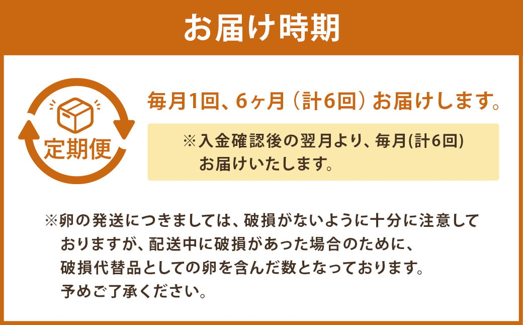 【6回定期便】 にんにくたまご 30個 （1ケース）×6回 合計180個 卵 たまご タマゴ 鶏卵 熊本県産 国産