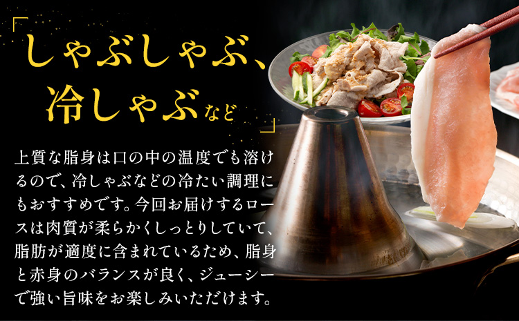 りんどうポーク ロース しゃぶしゃぶ用 計800g（400g×2パック）熊本県産 ブランド 豚肉 《90日以内に出荷予定(土日祝除く)》