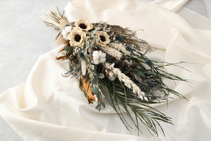 ドライフラワースワッグ Special ブルー 1束 ドライフラワー スワッグ デザインおまかせ フラワーアレンジ インテリア 花 送料無料《90日以内に出荷予定(土日祝除く)》