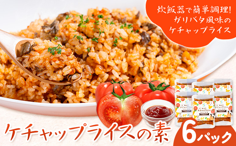 ケチャップライスの素 6パック 有限会社旭志村ふれあいセンター《30日以内に出荷予定(土日祝除く)》熊本県 菊池市 釜飯 ケチャップライス 炊くだけ 簡単 ご飯