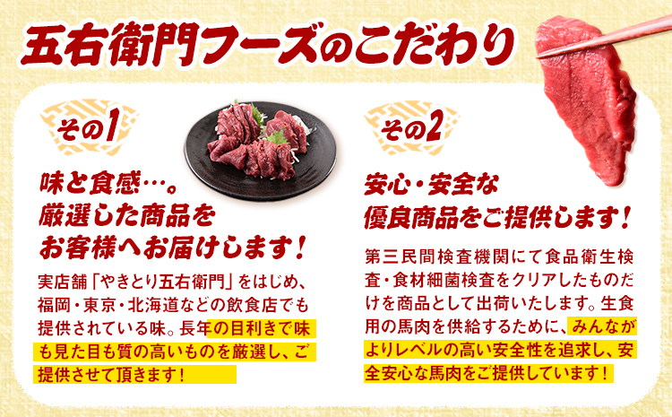 【6ヶ月定期便】馬スジ 500g （500g×1パック）五右衛門フーズ《お申込み翌月から出荷》馬肉 肉 馬すじ スジ 定期 冷凍 