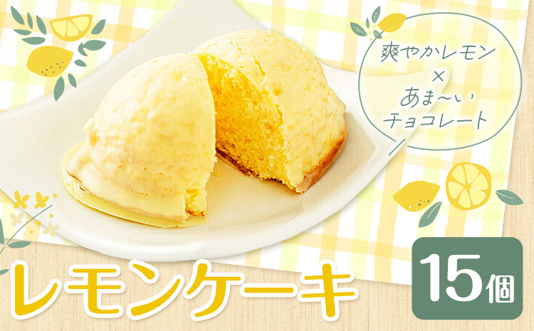 レモンケーキ 15個入り【養生市場】合計約750g 有限会社七城町特産品センター《90日以内に出荷予定(土日祝除く)》熊本県 菊池市 レモン ケーキ 檸檬ケーキ レモンチョコ おかし お菓子 デザート スイーツ おやつ