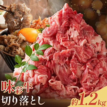 味彩牛 切り落とし 約600g×2パック 計1.2kg 菊池地域農業協同組合(JA菊池まんまキッチン)《90日以内に出荷予定(土日祝除く)》熊本県 菊池市 切落し スライス済み 小分け 牛肉 お肉 熊本県産 九州産 国産 冷凍 送料無料