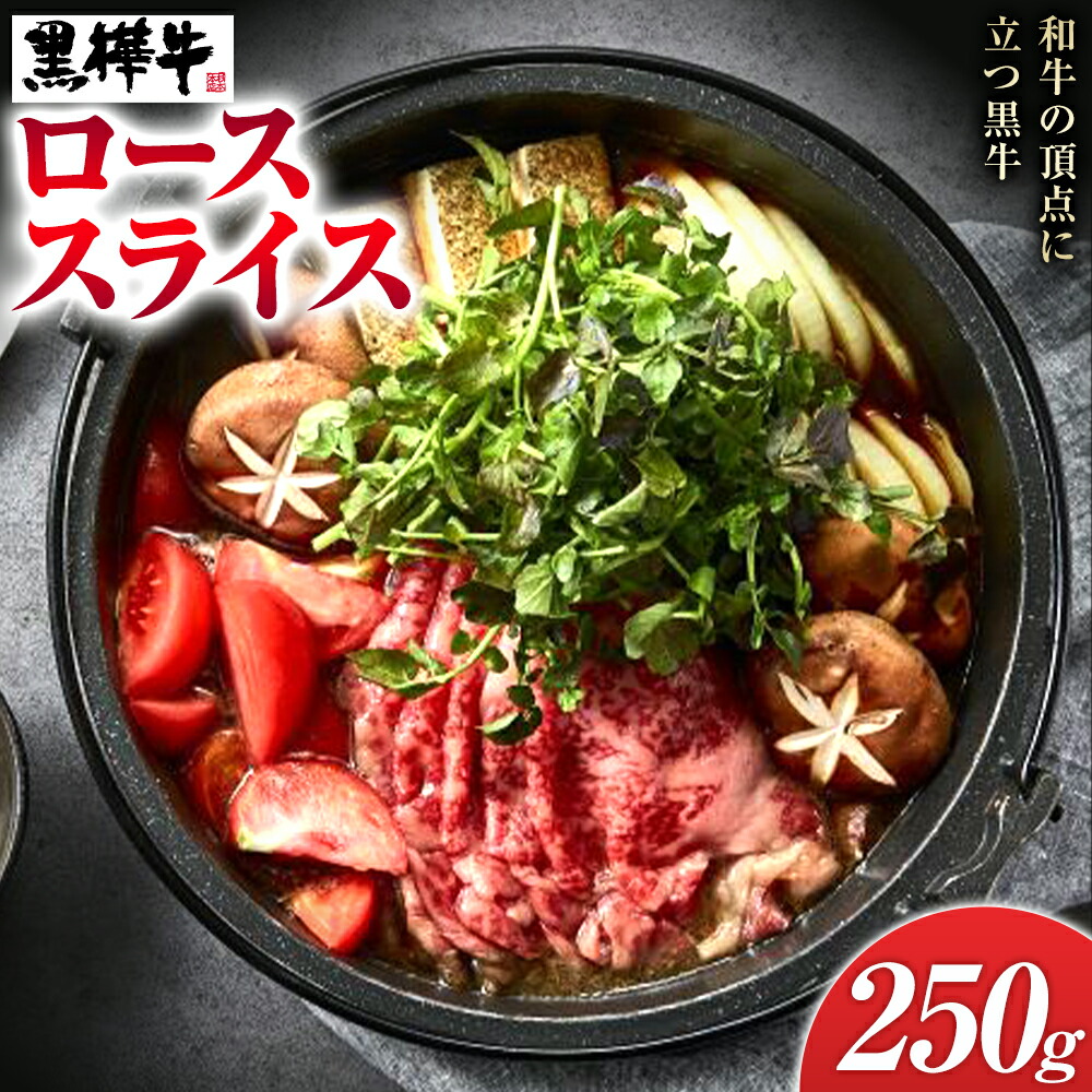 くまもと黒毛和牛 黒樺牛 ロース すき焼き用 250g 1パック 株式会社杉本本店 《90日以内に出荷(土日祝除く)》熊本県 菊池市 牛肉 牛 お肉 ロース スライス すき焼き 黒毛和牛 国産 九州産 熊本県産 冷凍 送料無料