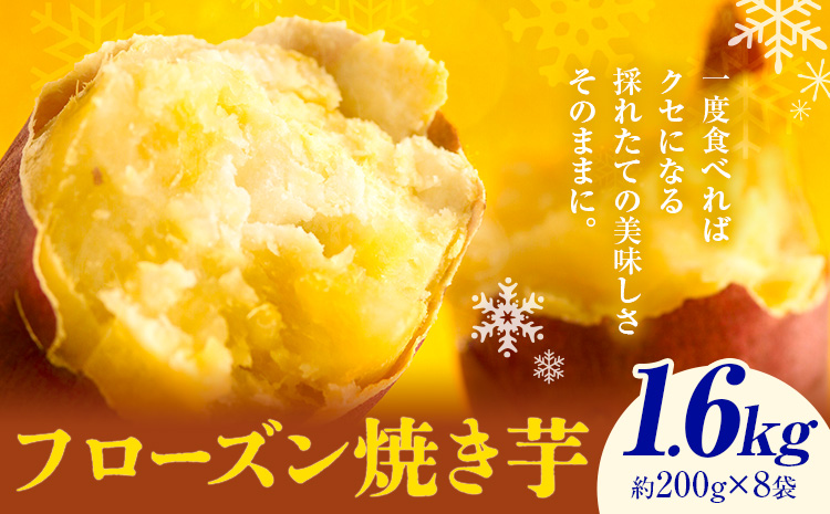 フローズン焼き芋 約200g×8袋セット 合計約1.6kg 有限会社七城町特産品センター《90日以内に出荷予定(土日祝除く)》熊本県 菊池市 冷凍焼きいも 焼き芋 からいも さつまいも冷凍