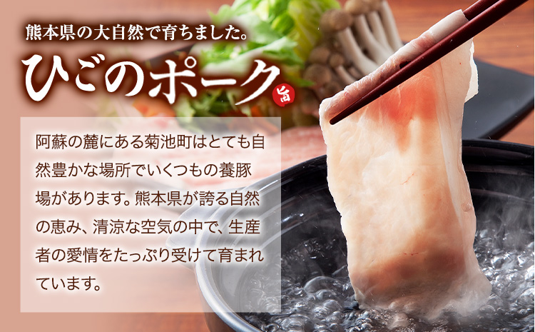 豚肉 ひごの ポーク バラエティ セット 2.4kg 豚肉 しゃぶしゃぶ 切り落とし 豚ロース バラ 豚バラ スライス 以上 真空 お楽しみセット 不揃い 数量限定 簡易包装 冷凍配送 小分け 《2月出荷》 豚肉