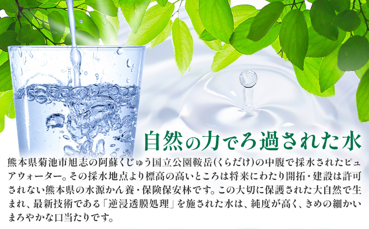 ピュアウォーター 純度99.99% 12L×2本 合計24L スターターセット付き（専用蛇口・段ボール台座）有限会社七城町特産品センター《90日以内に出荷予定(土日祝除く)》 熊本県 菊池市 ピュアウォーター ROウォーターとは 飲料水 ドリンク 軟水
