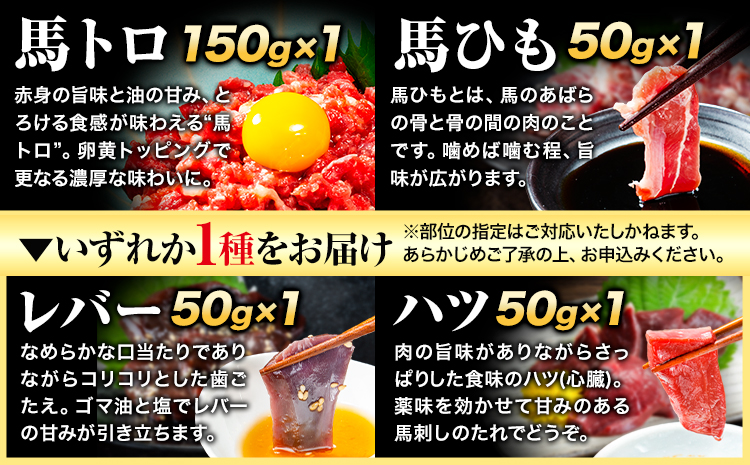 7種のバラエティ馬刺しセット 600g《10月上旬-12月末頃出荷》赤身 さし 上ロース たてがみ コーネ 馬トロ 馬ひも レバー ハツ 国産 熊本肥育 冷凍 生食用 肉 絶品 牛肉よりヘルシー 馬肉 熊本県 菊池市 送料無料
