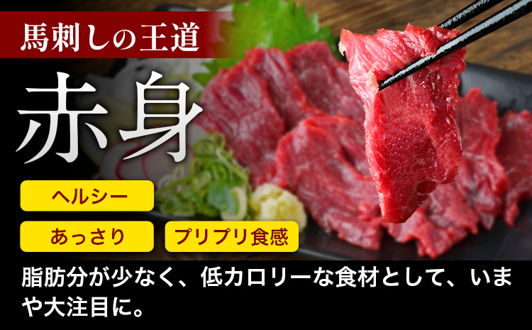 馬刺し 赤身 馬刺し 500g 【純 国産 熊本 肥育】 たっぷり 500g 約100g×5 ブロック ( タレ 5ml×5袋) 生食用 冷凍《30日以内に出荷予定(土日祝除く)》送料無料 国産 絶品 馬肉 肉 ギフト