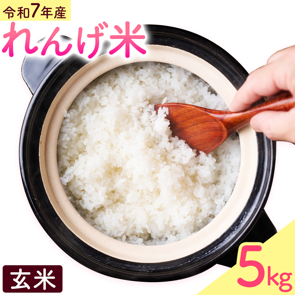 熊本県菊池市産のれんげ米 5kg 《30日以内に出荷予定(土日祝除く)》  精米方法 玄米 お米 レンゲ米 熊本県産 九州産 送料無料