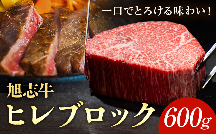 旭志牛 ヒレブロック 600g 有限会社旭志村ふれあいセンター 《90日以内に出荷予定(土日祝除く)》 お肉 牛肉 ヒレ ステーキ ブロック 菊池ブランド牛 冷凍 送料無料