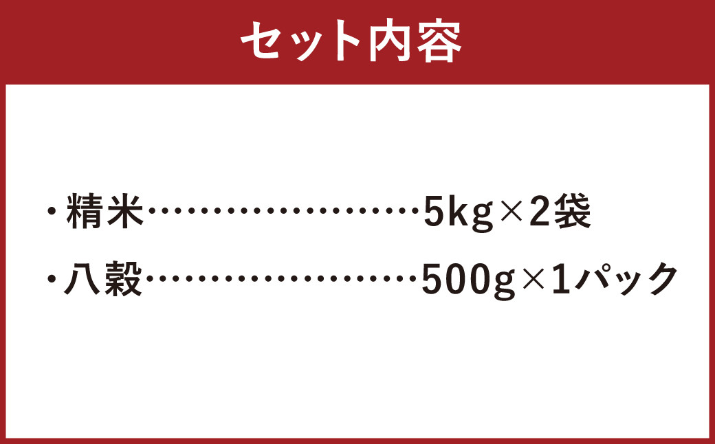 菊池米・きくち古代米セットD（ヒノヒカリ 八穀）計10.5kg 精米 お米 米【ファームきくち】  