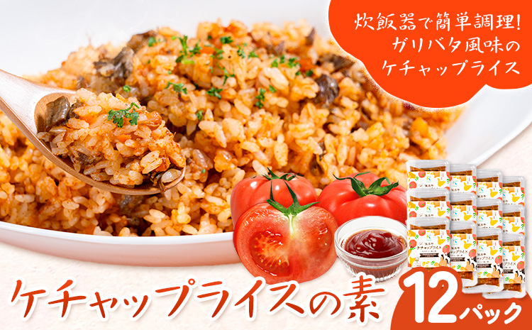 ケチャップライスの素 12パック 有限会社旭志村ふれあいセンター《30日以内に出荷予定(土日祝除く)》熊本県 菊池市 釜飯 ケチャップライス 炊くだけ 簡単 ご飯