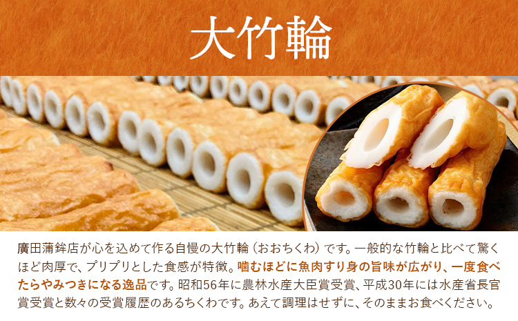 からし蓮根 大竹輪 セット 2種類 各2個 廣田蒲鉾店《30日以内に出荷予定(土日祝除く)》ちくわ 竹輪 辛子蓮根 レンコン 揚げたて 郷土料理 名産品 土産 熊本県 菊池市 おつまみ 惣菜 冷蔵 送料無料