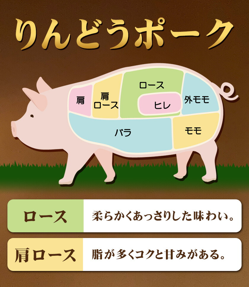 熊本県産 りんどう豚 ブロック 4.4kg 株式会社フジフード《30日以内に出荷予定(土日祝除く)》 熊本県 菊池市 豚肉 ブロック肉 ロース 肩ロース 九州産 国産