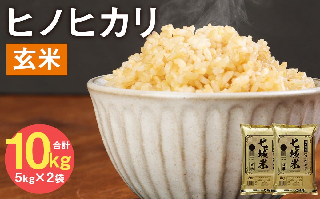 熊本県菊池産 ヒノヒカリ 5kg×2袋 計10kg 玄米 米 お米