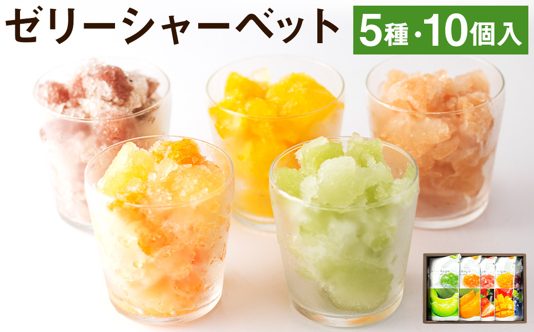 ゼリーシャーベット10個セット【メロンドーム】《2026年4月下旬発送開始》