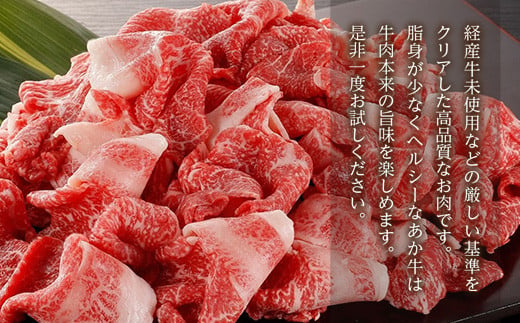 熊本県産 GI認証取得 くまもと あか牛 切り落とし 合計 約1kg (約500g×2パック) 赤牛 牛肉 牛 肉 