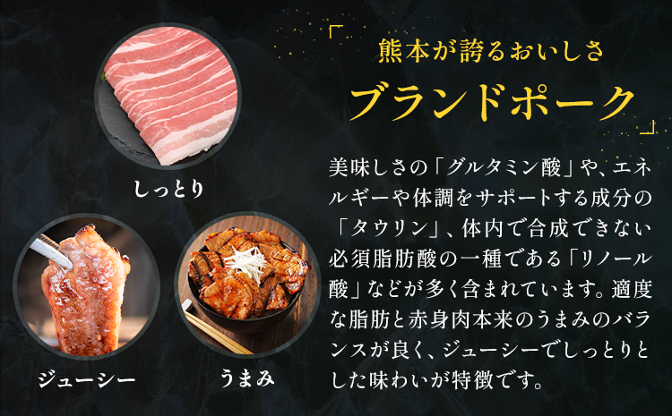 りんどうポーク ロース しゃぶしゃぶ用 計800g（400g×2パック）熊本県産 ブランド 豚肉 《90日以内に出荷予定(土日祝除く)》